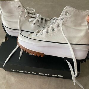 Converse Women's White Platform Sneakers